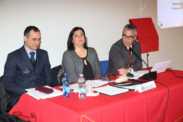 Tavolo relatori. Ivan Del Mastro, Sind. Tintari, portavoce Ciani